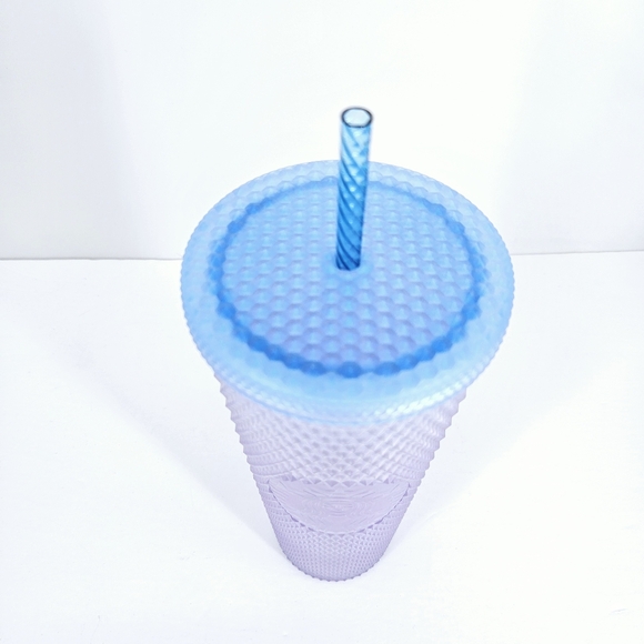 Starbucks 2024 Periwinkle Gradient Ombré Studded Bling Soft Touch Tumbler NWT - Picture 5 of 5